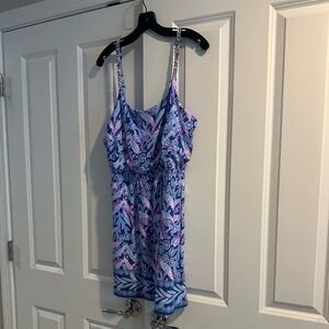 Blue and Pink Lilly Pulitzer Cannavale Dress in Barton Blue NWT